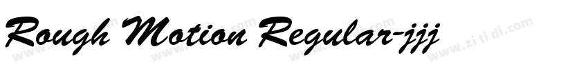 Rough Motion Regular字体转换